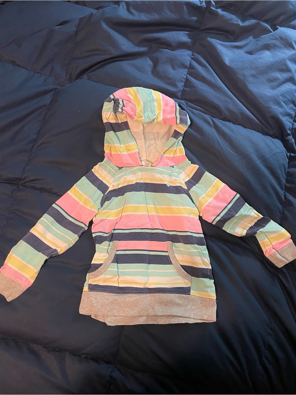 Kids Multicolor Stripe Hoodie